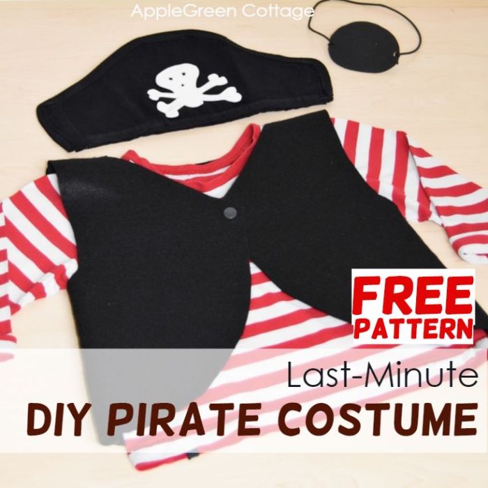 Diy childrens pirate costume