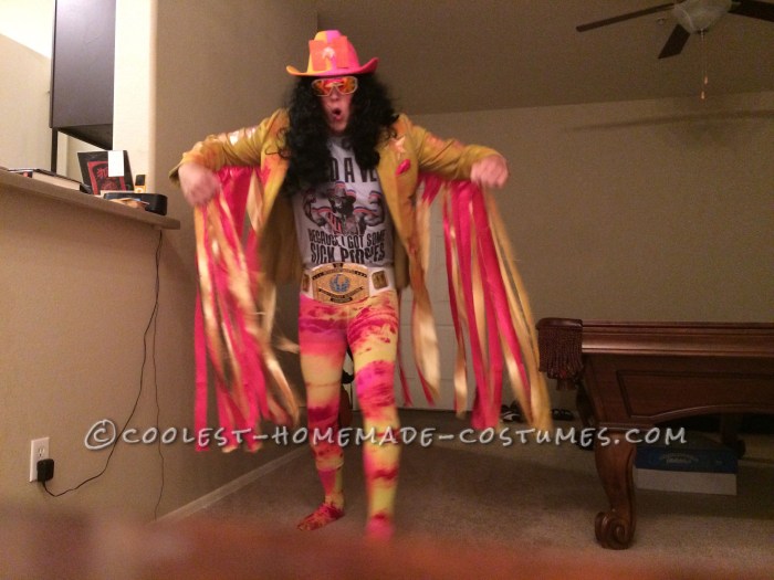 Macho man diy costume